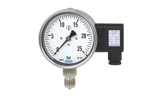 Pressure gauges with output signal